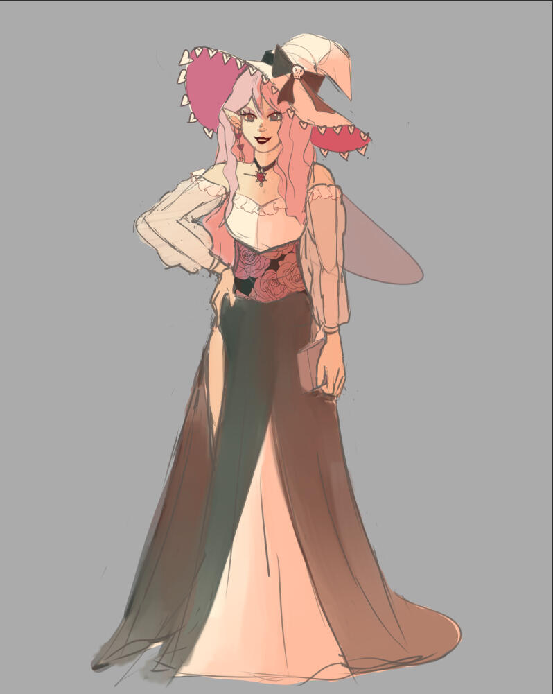 Fairy OC conceptual drawing Fairy OC conceptual drawing