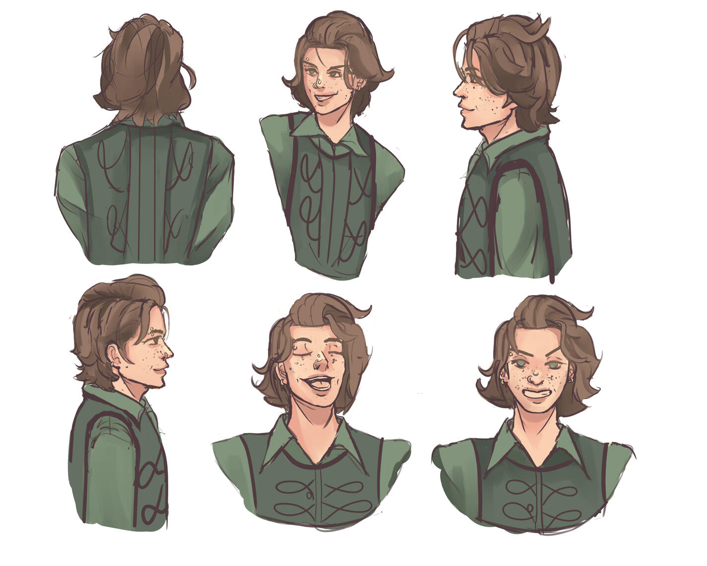 Cyrus's character expressions sheet Cyrus's character expressions sheet