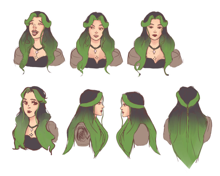 Alice's character expressions sheet Alice's character expressions sheet